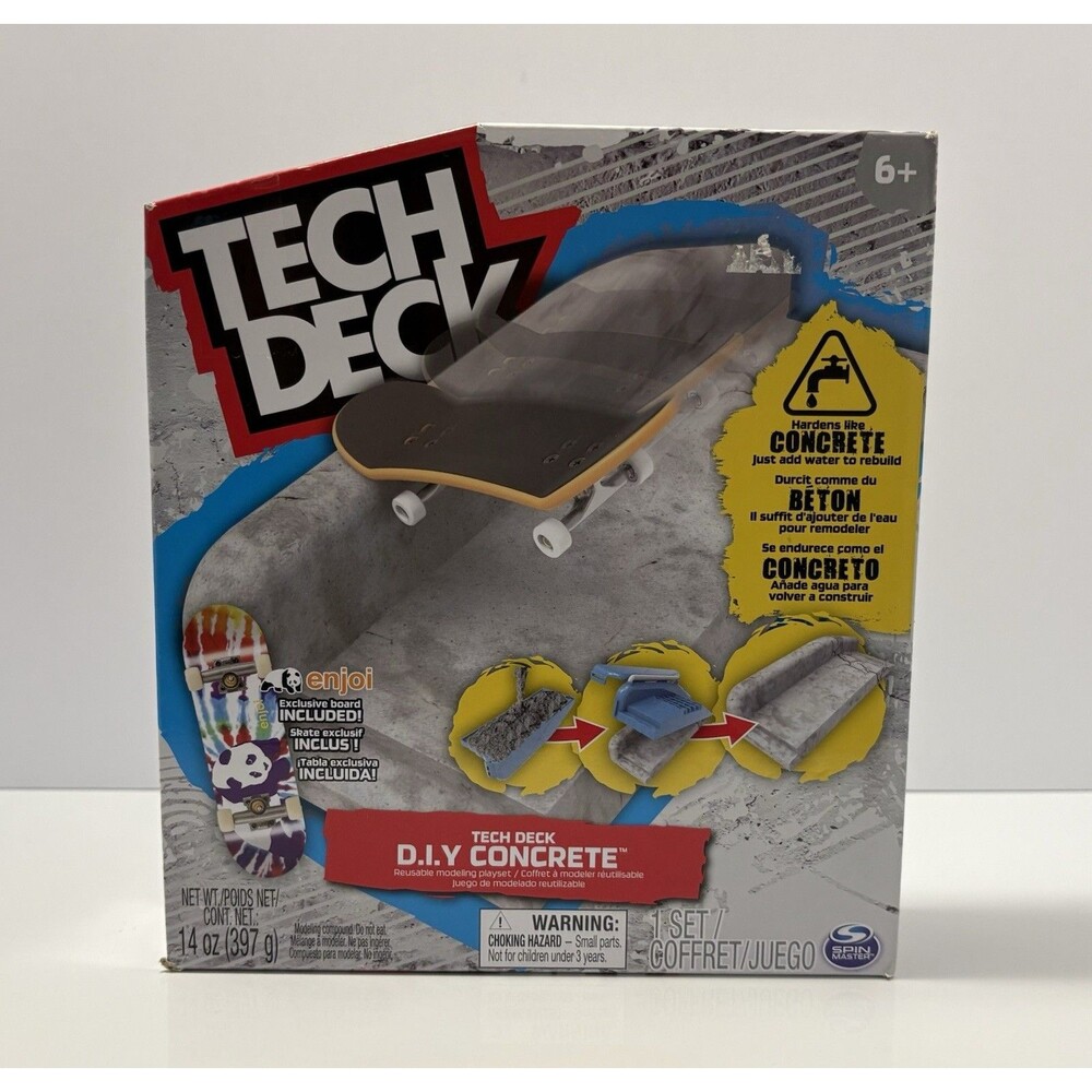 Tech Deck D.I.Y Concrete Reusable Modeling Playset NIB